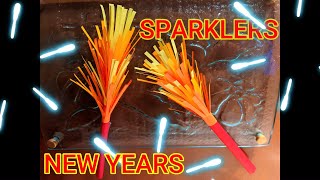 🎉New Year Crafts  💥Sparklers Fireworks [upl. by Nanda]