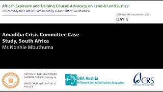 AFEXT 2023 Day 4 Session 1 – Amadiba Crisis Committee Case Study South Africa  Ms Nonhle Mbuthuma [upl. by Sumedocin]