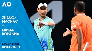 MachacZhang v BopannaEbden Highlights  Australian Open 2024 Semifinal [upl. by Alyn674]