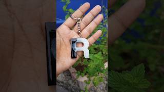 Black n white R letter Resin Keychain 🤍youtubeshorts craft shorts craftsbynagmaresin [upl. by Romanas229]