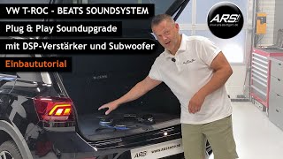 VW TRoc Beats Soundsystem  Upgrade zum Selbsteinbau  so einfach gehts auch im Leasingfahrzeug [upl. by Wilfrid]