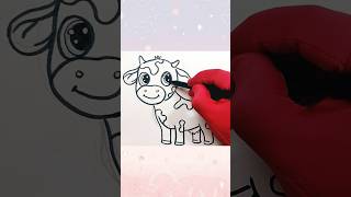 Dibujando una Linda Vaquita Kawaii cow vaca lola kawaii dibujo coloring [upl. by Aroved]