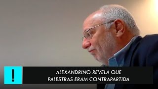 EXCLUSIVO ALEXANDRINO REVELA QUE PALESTRAS ERAM CONTRAPARTIDA [upl. by Freberg]