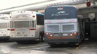 Greyhound Prevost X345 86001 Tampa FL bus station [upl. by Melany]