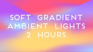 Colorful Gradient Wave Mood Led Ambient Lights  Beautiful Pastel Colorful Video Backdrop 2 Hours [upl. by Gannon]