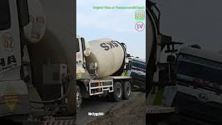 Ready Mix Cement Truck Stuck Recovery shorts trucks truk readymixconcrete [upl. by Ilene]