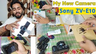 My First New Camera Unboxing  Sony ZV E10 Unboxing [upl. by Eutnoj235]