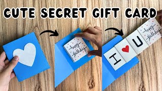 DIY Happy Birthday Gift Idea  3D Paper Crafts  Secret Message Card  Card For BoyfriendGirlfriend [upl. by Haland]