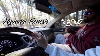 My First Time Driving the Hyundai Genesis V8  90 MPH WAS SO SMOOTH  VLOG [upl. by Boffa]