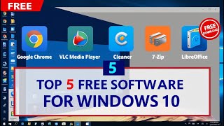 Top 5 MustHave Free Software for Windows 10  Boost Your PC Performance  Learn with Hamzah [upl. by Mauricio]