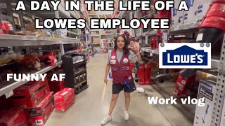 GRWM TO WORK AT LOWES  FUNNY AF [upl. by Alisun841]