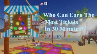 Seeing Who Can Earn The Most Tickets In 30 Minutes  Wild Horse Islands [upl. by Aerdnua]