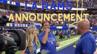 Rams Football Announcement to CSDR [upl. by Gavra429]