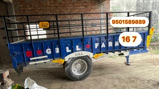 16 7 ਟਰਾਲਾ ਵਿਕਾਊ ਆ ਜੀ  trolley for sale in Punjab cheapest price in India 9501589889 [upl. by Ilatfen]