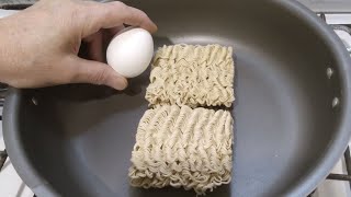 Just pour eggs over ramen and the result will be amazing easy quick and delicious recipe [upl. by Aicenat885]