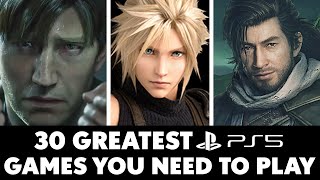 30 Greatest PS5 Games You ABSOLUTELY Need To Play 2024 Edition [upl. by Ahsenar701]