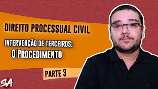 INTERVENÇÃO DE TERCEIROS NO NOVO CPC  Direito Processual Civil Parte 3 [upl. by Donela]