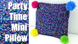 How To Crochet the Party Time Mini Pillow Episode 393 [upl. by Trini]