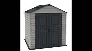 Duramax 7x7 StoreMax Plus Outdoor Storage Shed Installation [upl. by Airyt]