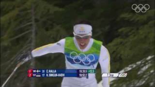 Charlotte Kalla SWE Wins CrossCountry Skiing 10km Gold  Vancouver 2010 Olympics [upl. by Llekram]