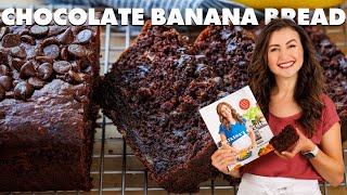 Chocolate Banana Bread Recipe  Moist and Delicious [upl. by Marguerita102]