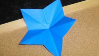 Daily Origami 275  Star kirigami [upl. by Eudoxia]