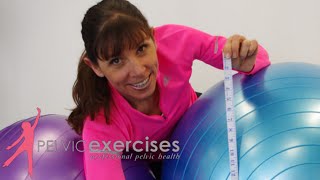 How to Fit the Right Size Exercise Ball for your Seated Core Exercises [upl. by Gertruda]