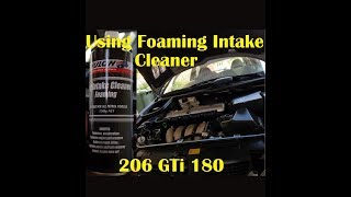 Nulon Foaming Intake Cleaner Peugeot 206 GTi 180 206RC [upl. by Crissie570]