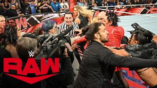 Lynch Flair Belair and Shotzi engage Damage CTRL in WarGames brawl Raw highlights Nov 20 2023 [upl. by Eelesor]