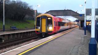 South West Trains Class 159 THRASH at Gillingham Dorset Station HD DMU [upl. by Nolte]