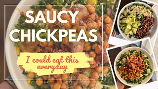 Saucy Chickpeas with Mushrooms amp Japanese BBQ  Easy Vegan Meal You Can Eat Every Day [upl. by Thier]