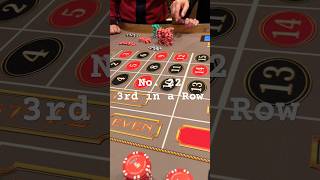 Massive Roulette Win Hit Same Number 3 in a Row shorts [upl. by Ettenaej]