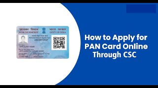 How to Apply Pan Card Online through CSC NSDL PAN SERVICEpancard [upl. by Queri919]