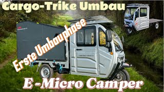 MicroCamper Umbau  Elektro CargoTrike  EApe TUK TUK [upl. by Monk218]