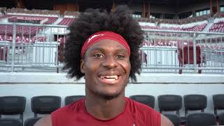 Sammy Omosigho Interview  September 23 2024  OU Football PostPractice Interviews [upl. by Elihu]