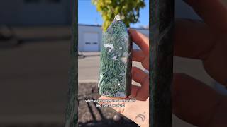 Moss Agate Properties mossagate crystals crystalshop [upl. by Dailey526]