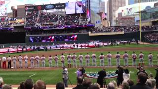 Awesome National Anthem at Target Field [upl. by Travax]