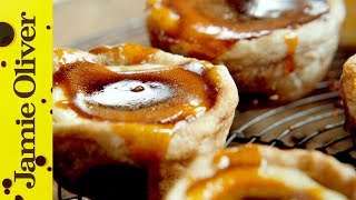 Jamies Quick Portuguese Custard Tarts [upl. by Eugine]