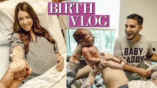 EMOTIONAL LIVE BIRTH VLOG  24 HOUR LABOR SUCCESSFUL VBAC [upl. by Susann]