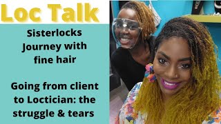 Loc Talk Her Loc Journey with Fine  Colored Sisterlocks  Transitioning from Client to Consultant [upl. by Jerri269]