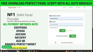 FREE DOWNLOAD PERFECT PANEL ADVANCE SCRIPT WITH 5 THEMESALL PAKISTANIampINTERNATIONAL PAYMENT GETAWAY [upl. by Werdnael]