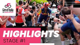 Giro dItalia 2024  Stage 1 Highlights [upl. by Alitha506]