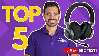 5 Best Headset Brands for Business Calls  LIVE MIC TEST [upl. by Ahsilrae]