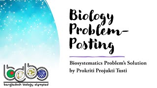 Biology ProblemPosting Solution  Biosystematics [upl. by Laehpar893]