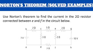 THEY WONT TEACH YOU THIS TRICK  NORTONS THEOREM knust electricalengineering engineering study [upl. by Refiffej]