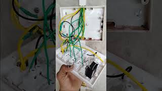 How to electrician board connection kaise karen  एकदम आसानी से सीखें बिंदास  board connection🫵👆🫰 [upl. by Eidson]