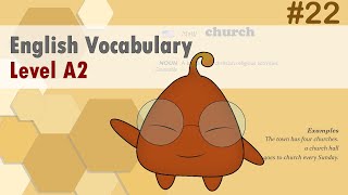 English Vocabulary Simplified A2 Level for Beginners 22 [upl. by Guinna]