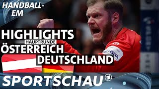 Österreich gegen Deutschland  die Highlights  HandballEM  Sportschau [upl. by Inait]