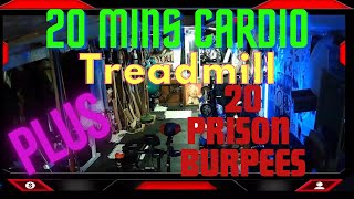 20 Mins Cardio Plus 20 Prison Burpees Day 13Home Gym Series Mayhem Workout cardio [upl. by Bibbye]