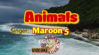 Animals  Maroon 5  Karaoke  Videoke [upl. by Neibart]